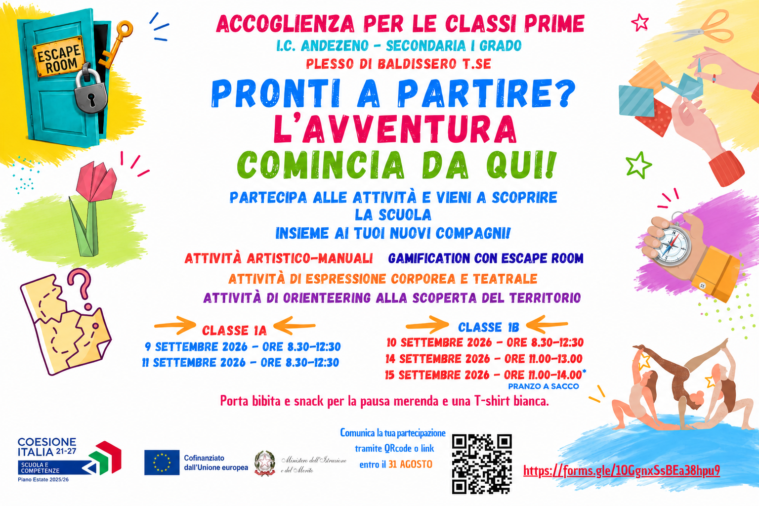 SSI di Baldissero T.se - Accoglienza classi prime 2026/2027: candidatura alunni future prime